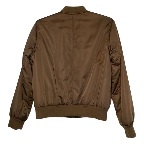Gap Classic Satin Bomber Jacket Hunter Green XS - Picture 5 of 5